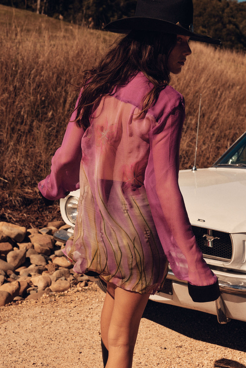 Mirage Silk Chiffon Shirt