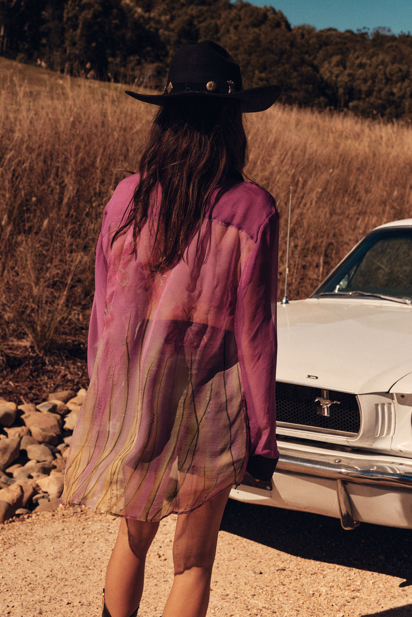 Mirage Silk Chiffon Shirt
