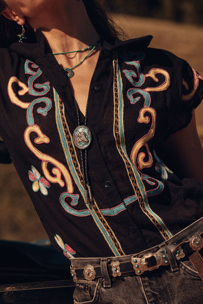 Ladies of the Canyon Embroidered Blouse