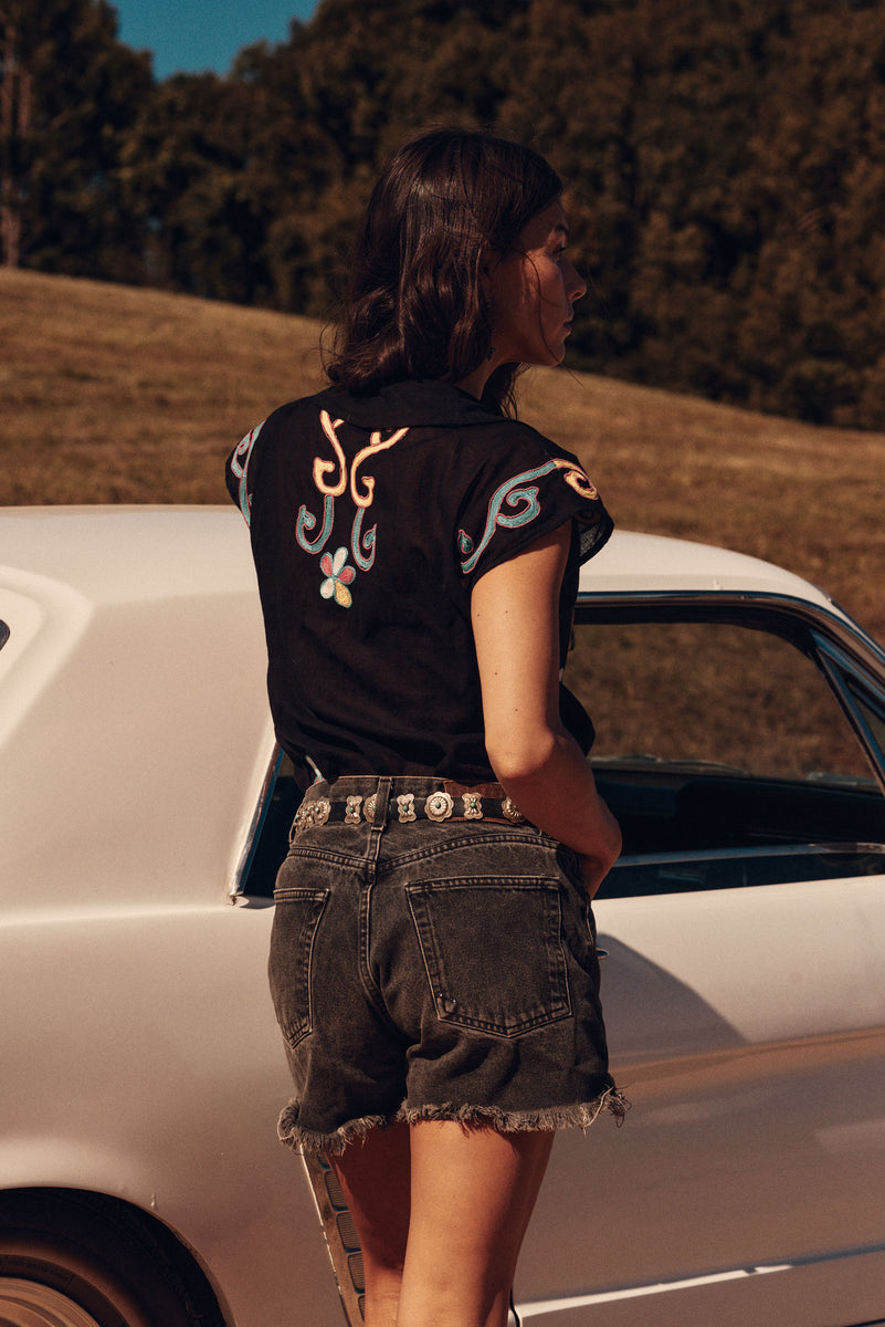 Ladies of the Canyon Embroidered Blouse