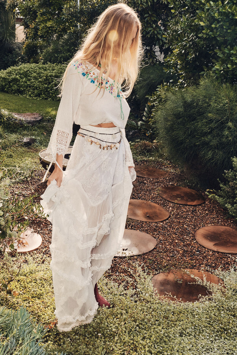 Sweet Marie Embroidered Folk Blouse