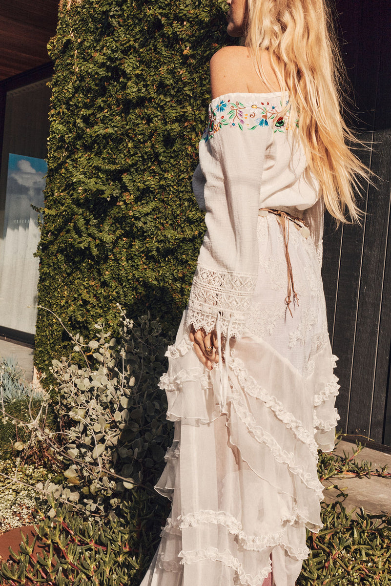 Sweet Marie Embroidered Folk Blouse
