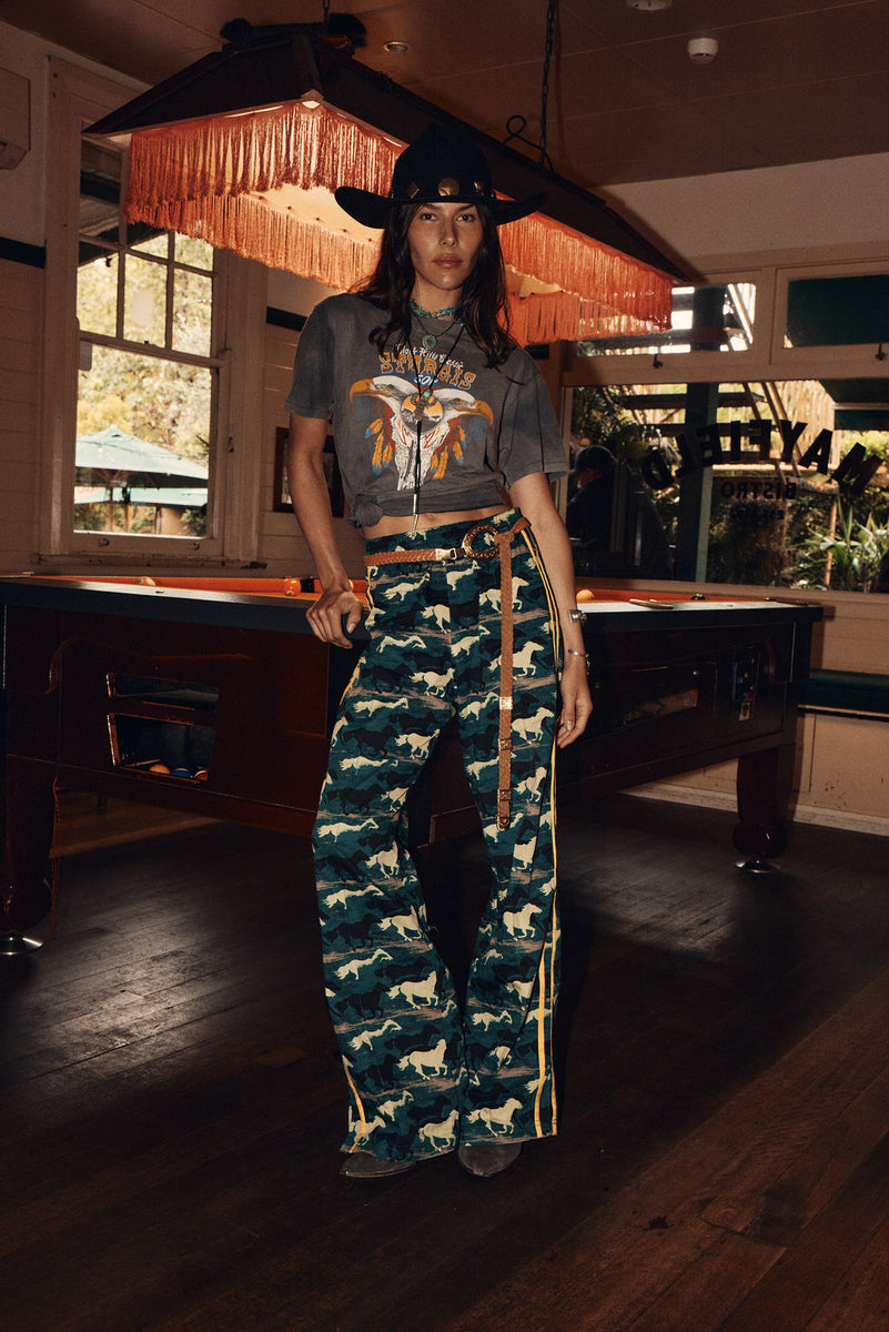 Silver Stallion Cotton Twill + Silk Pants