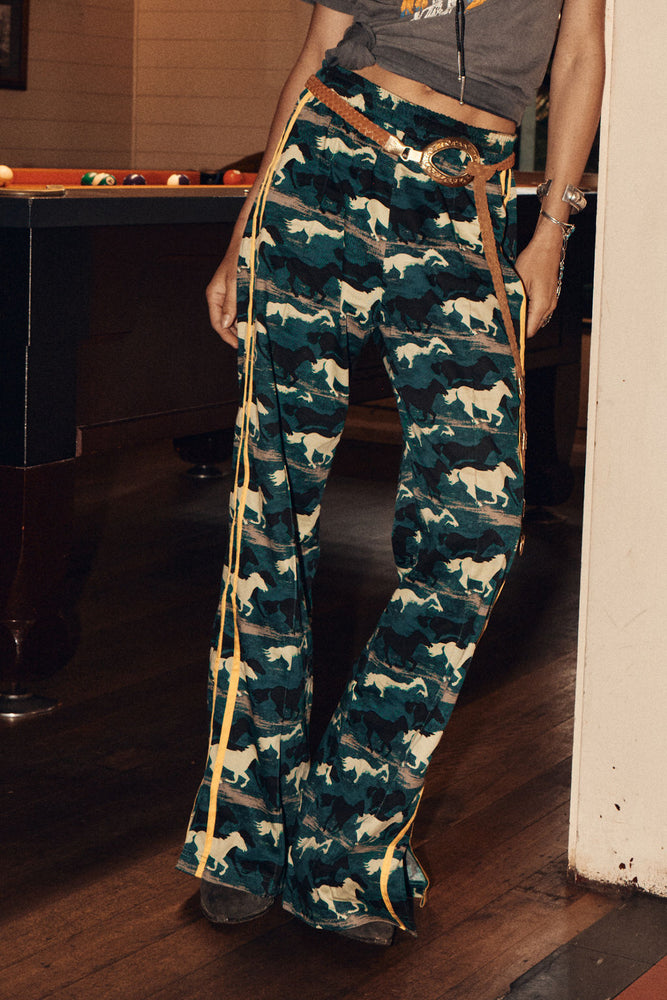 Silver Stallion Cotton Twill + Silk Pants