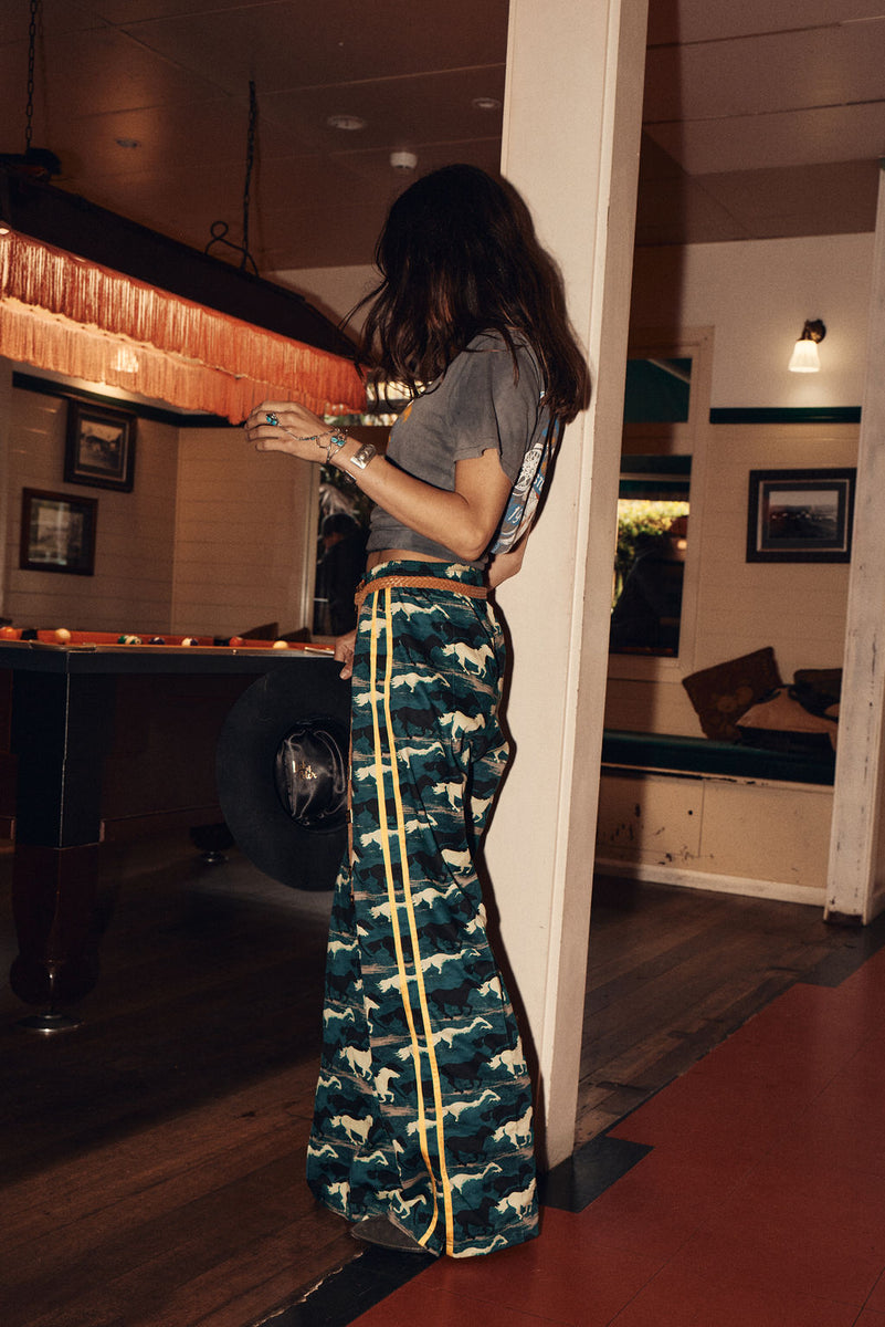 Silver Stallion Cotton Twill + Silk Pants