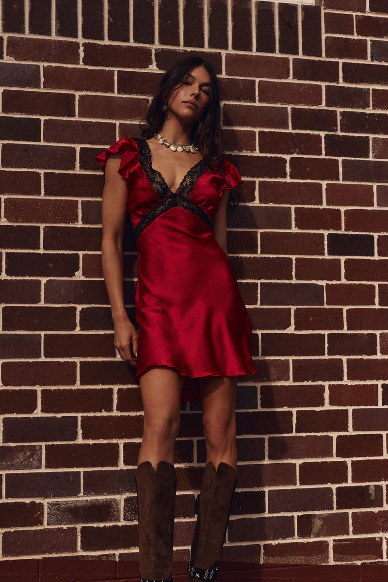 I Remember Everything Silk Mini Dress