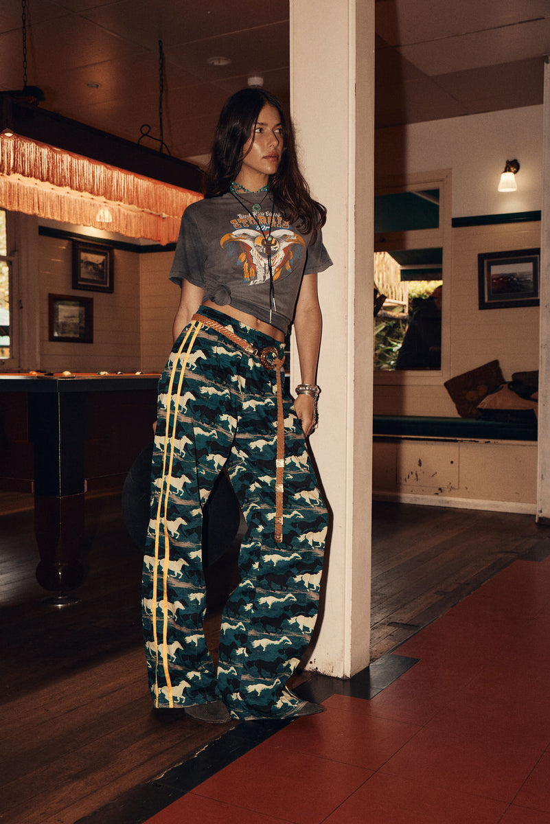 Silver Stallion Cotton Twill + Silk Pants
