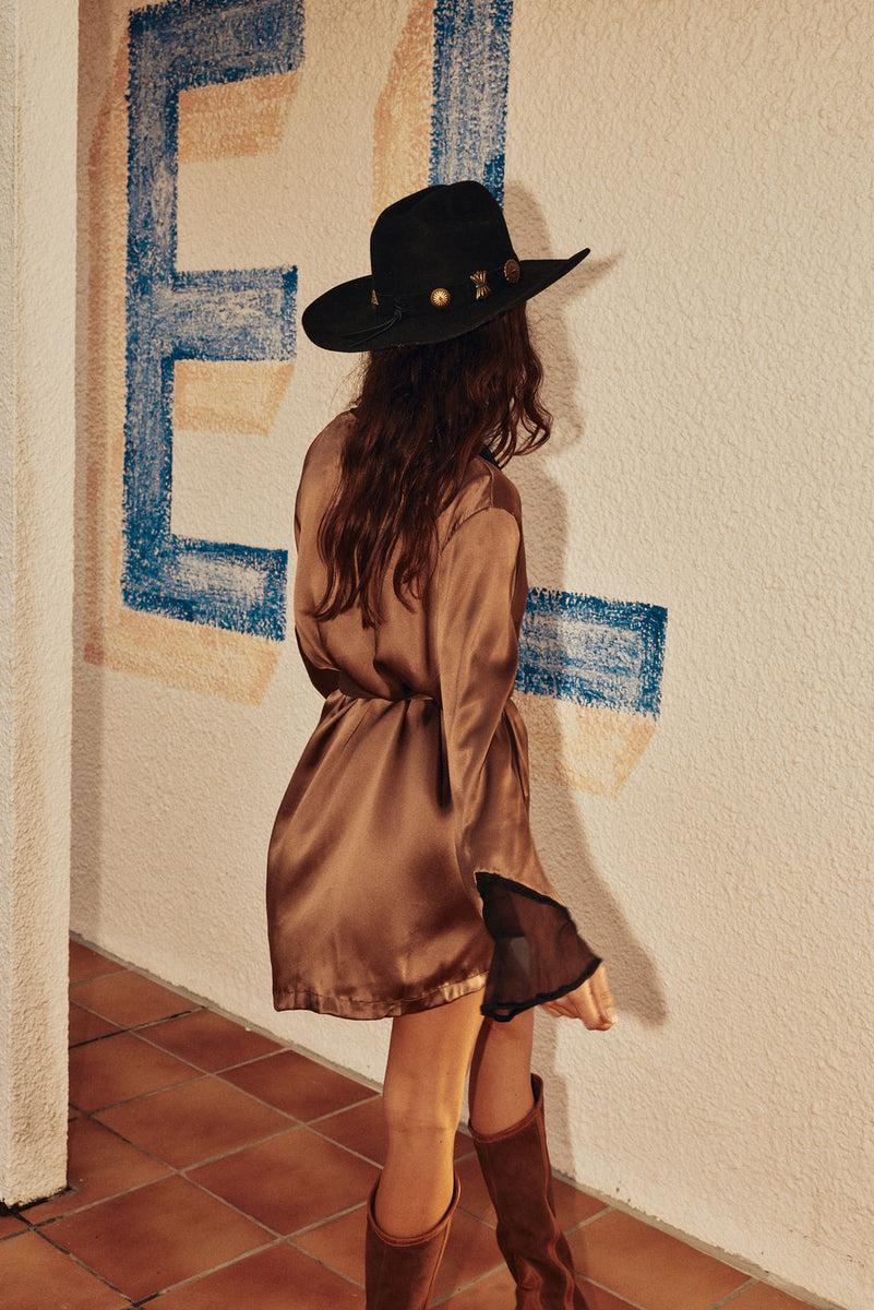 Sundance Suede + Leather Boots - Brown