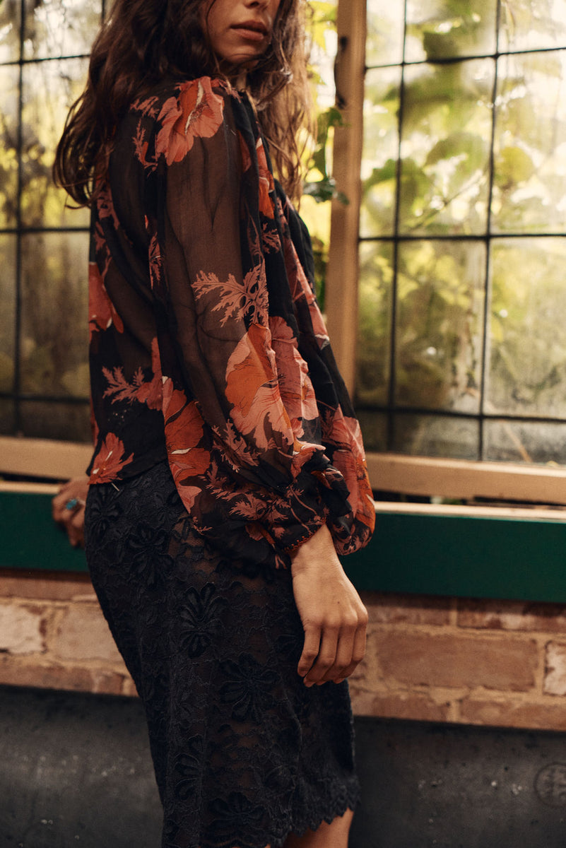 Lace and Whiskey Skirt - Black