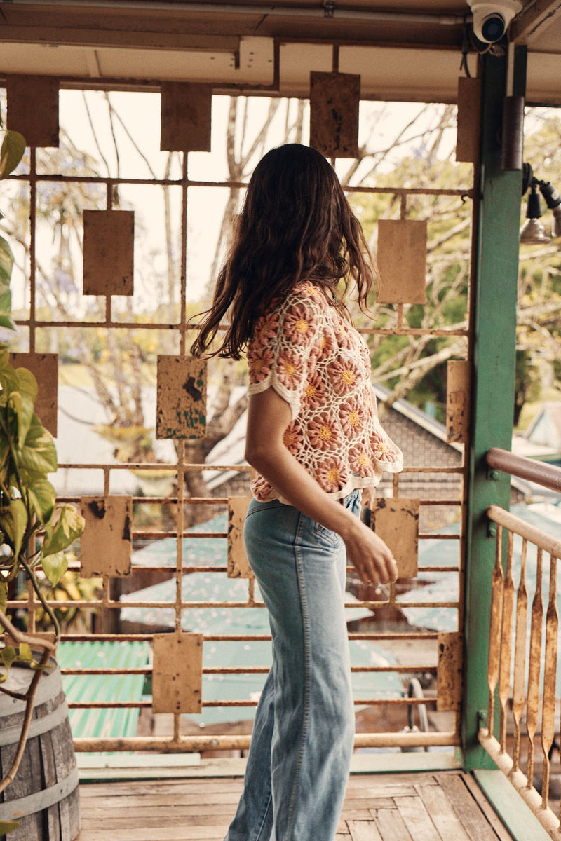 Summer Nights Crochet Daisy Blouse