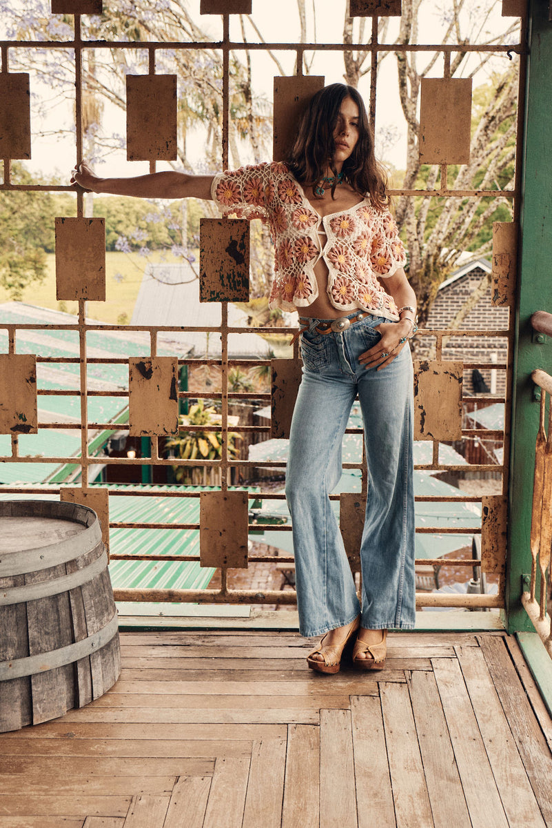 Summer Nights Crochet Daisy Blouse