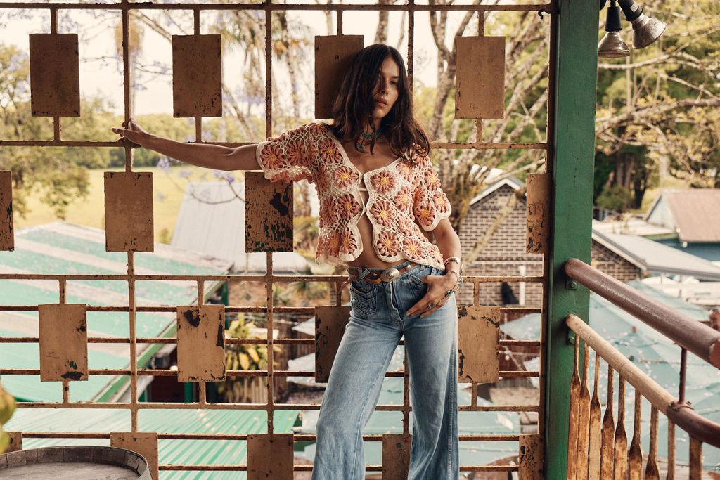Summer Nights Crochet Daisy Blouse
