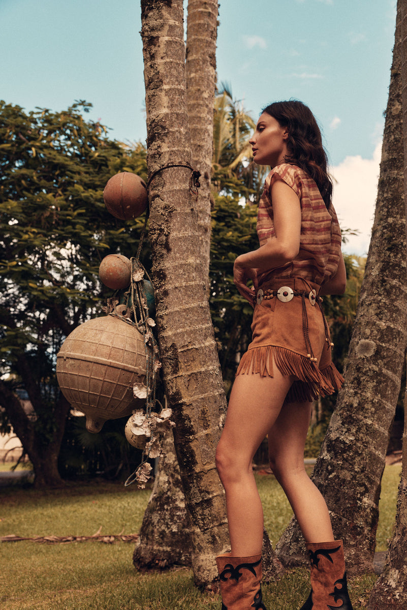 Ramblin’ Man Suede Shorts