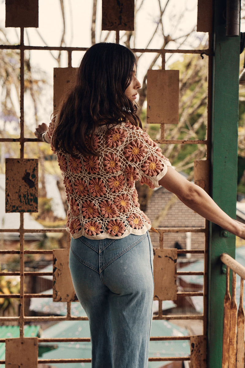 Summer Nights Crochet Daisy Blouse