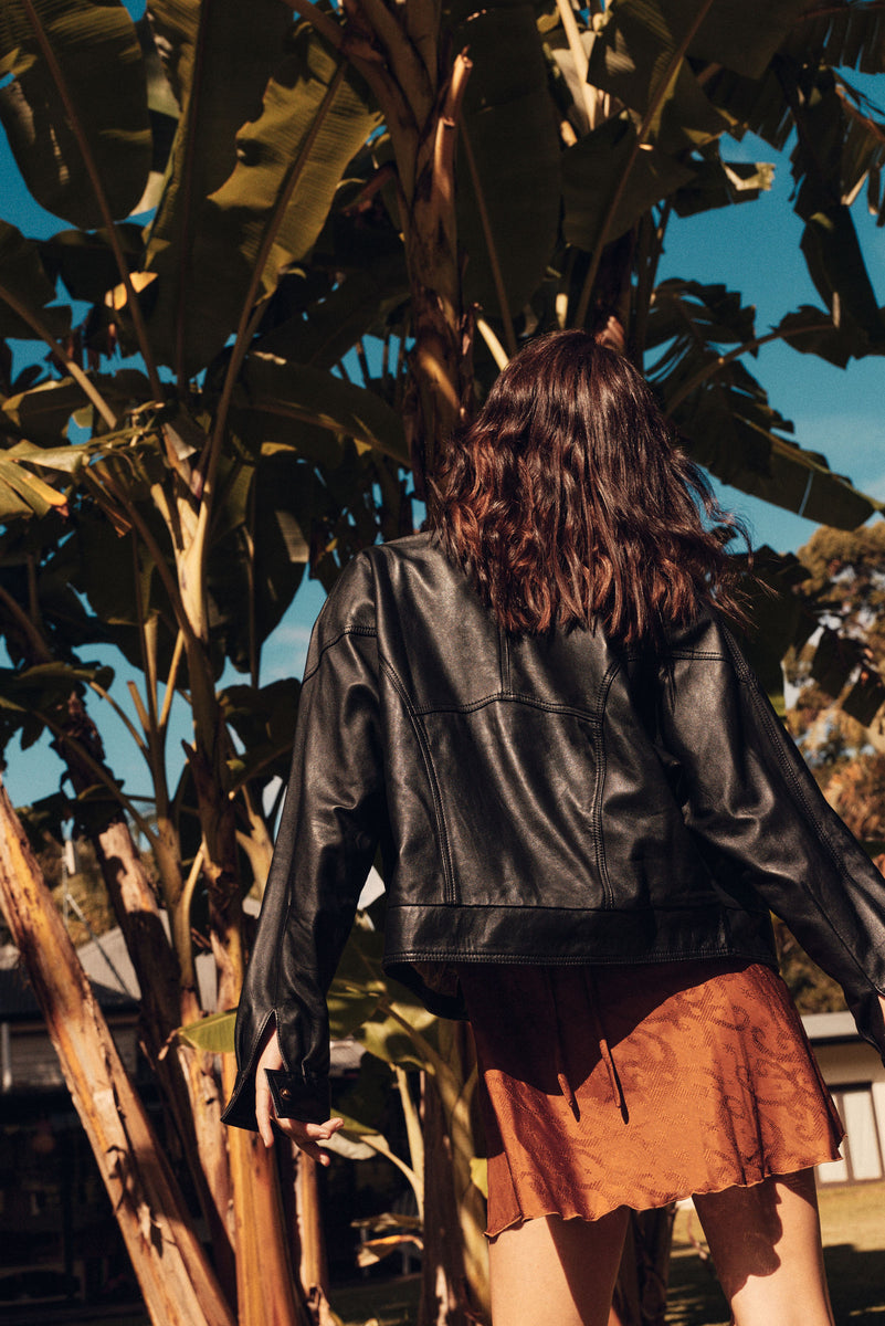 Heaven Sent Leather Bomber Jacket