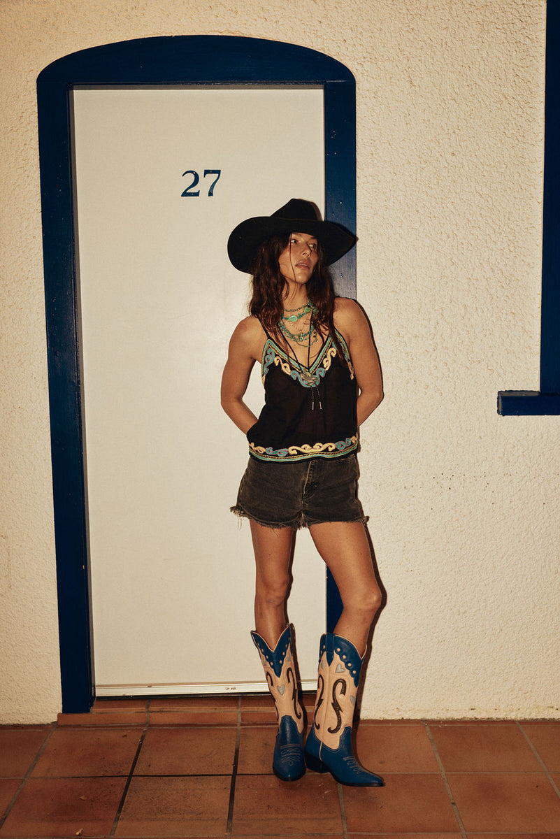 Ladies of the Canyon Embroidered Camisole