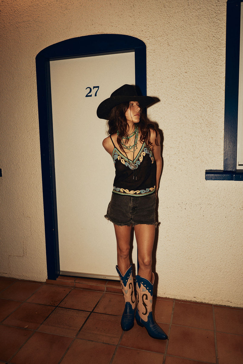 Ladies of the Canyon Embroidered Camisole