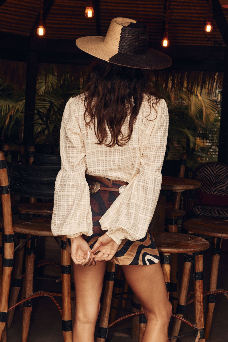 Break On Through Raw Silk Blouse - Ivory