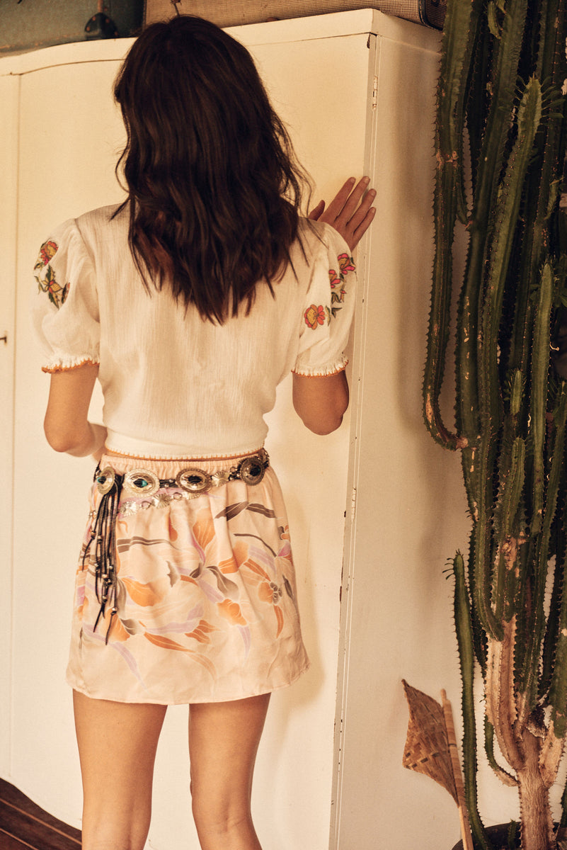 Peace Of Mind Embroidered Blouse - White