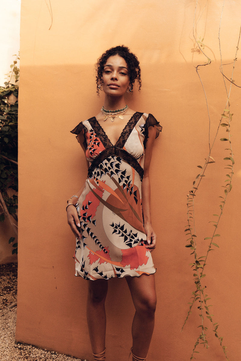 I Remember Everything Silk Mini Dress - Capri