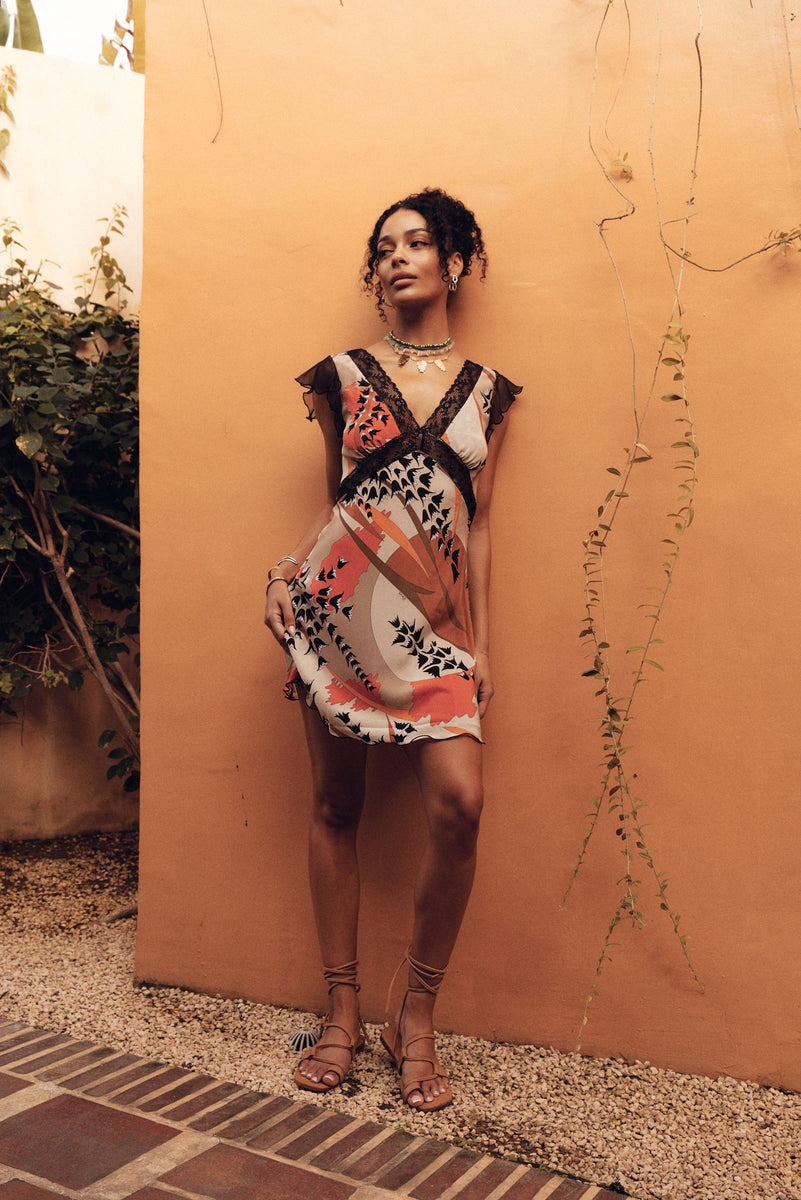 I Remember Everything Silk Mini Dress - Capri