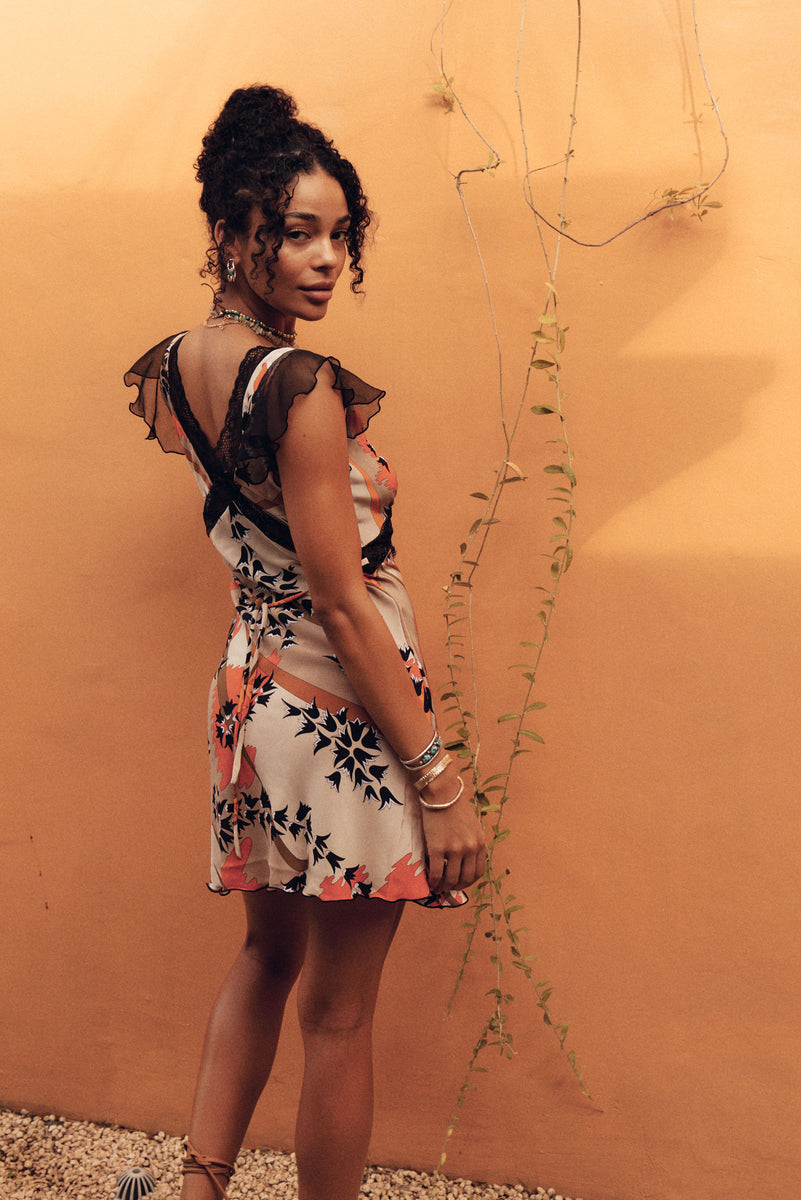 I Remember Everything Silk Mini Dress - Capri