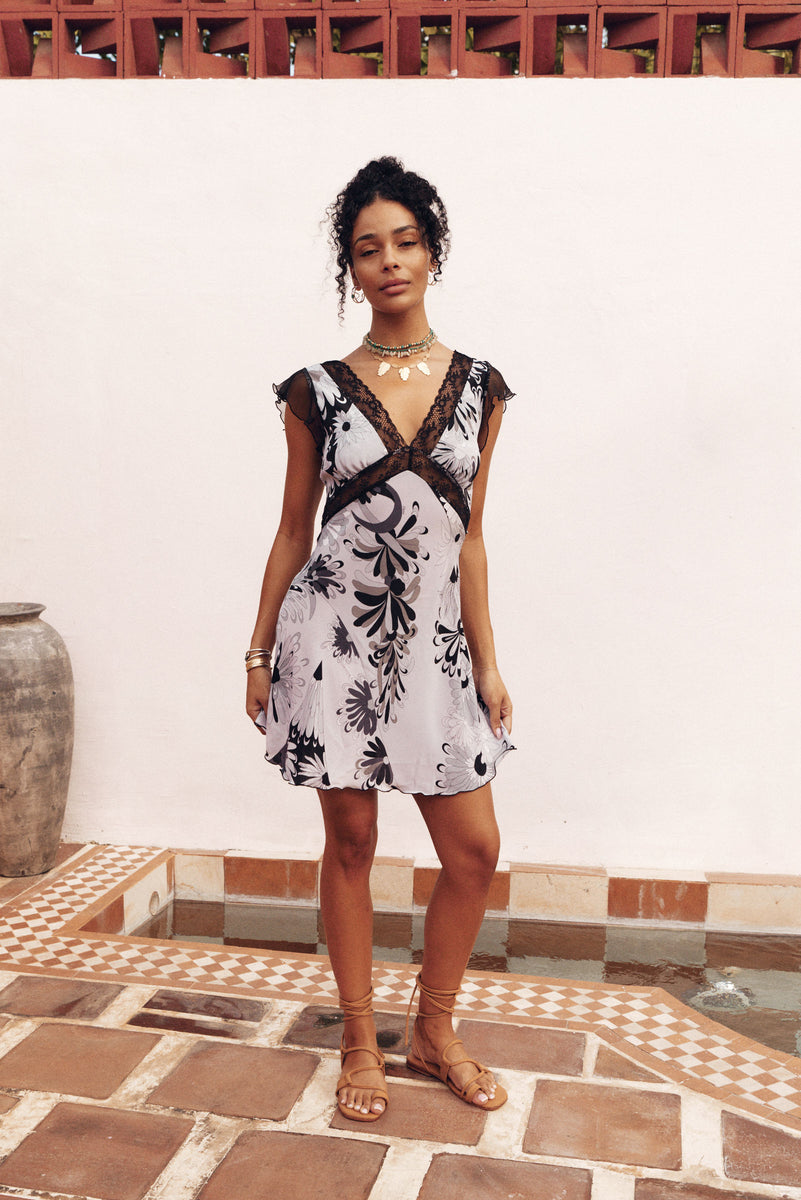 I Remember Everything Silk Mini Dress - Ravello