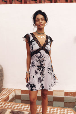 I Remember Everything Silk Mini Dress - Ravello