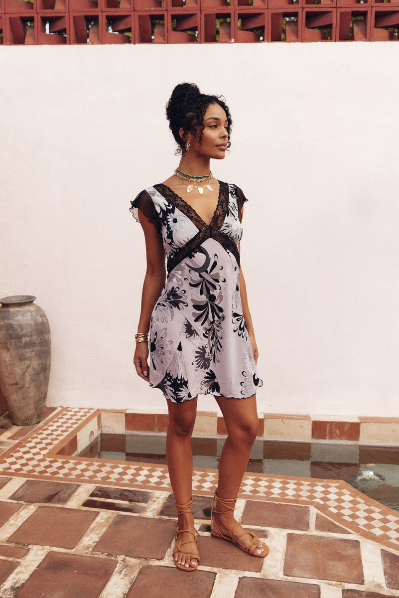 I Remember Everything Silk Mini Dress - Ravello