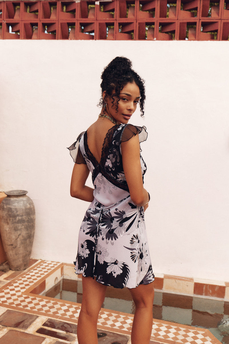 I Remember Everything Silk Mini Dress - Ravello