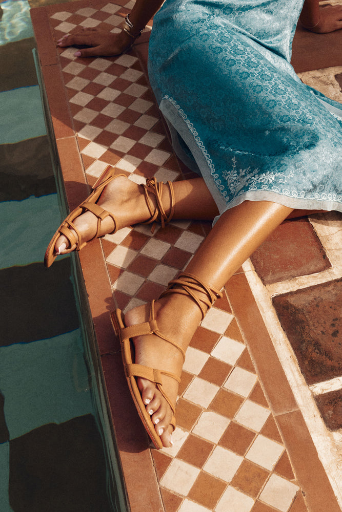Island Girl Leather Sandals
