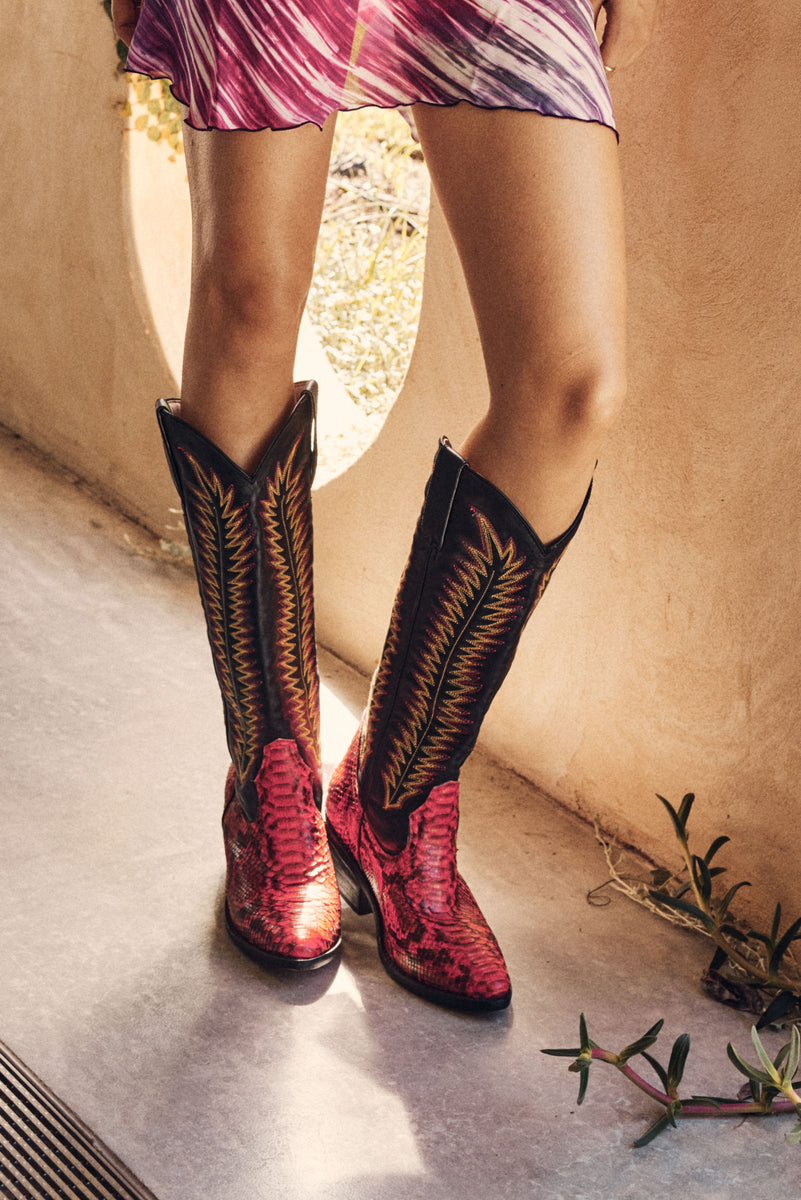 Electric Avenue Leather Cowboy Boots