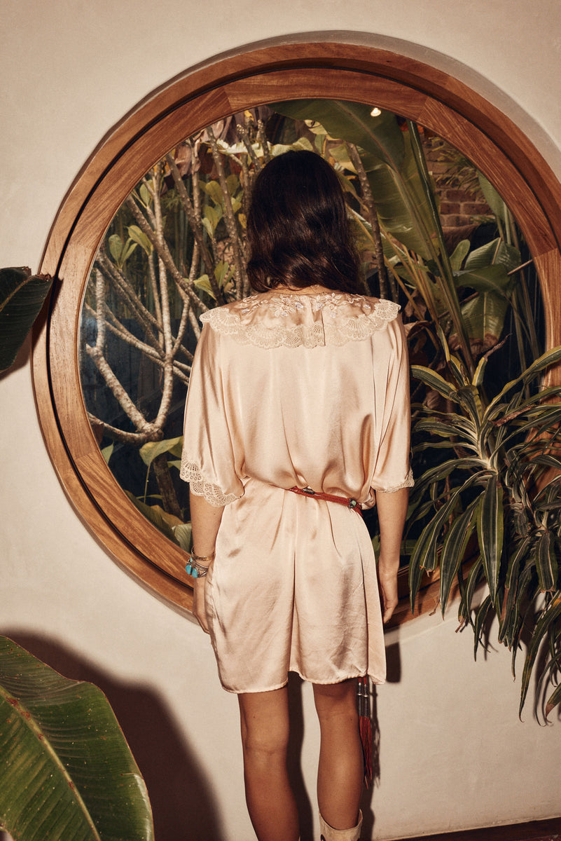 Crystal Nights Silk Housecoat