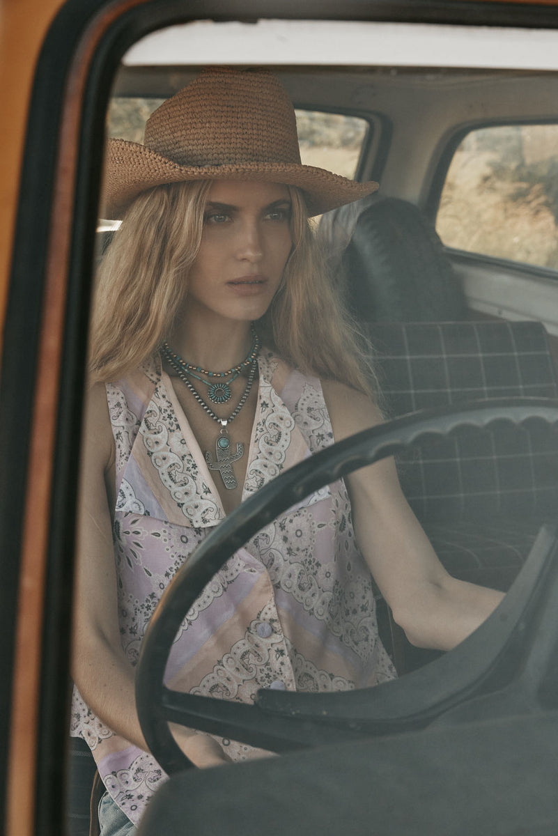 Country Girl Patchwork Bandana Vest