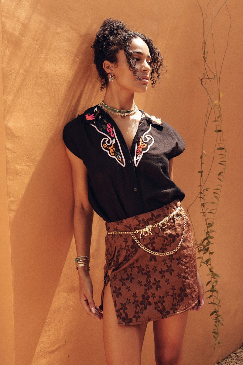 Rose of Cimarron Mini Skirt