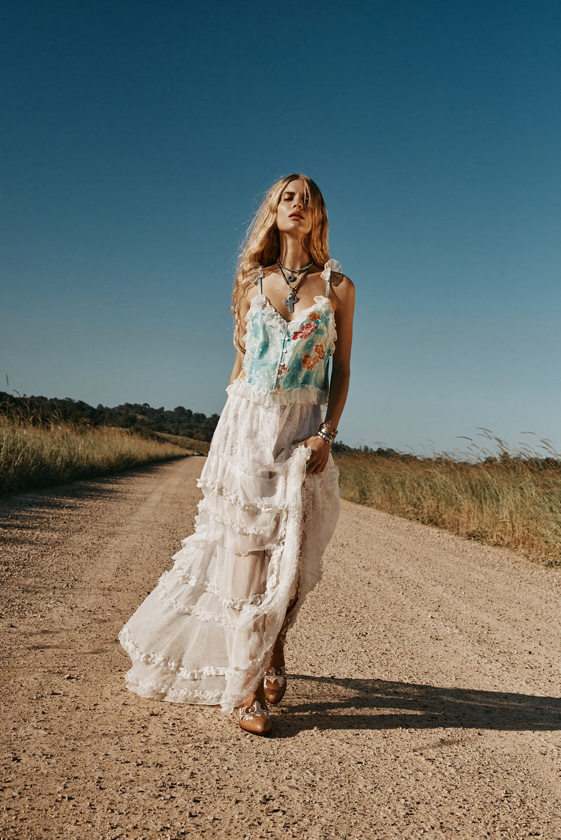 Blooming Day Silk + Lace Camisole