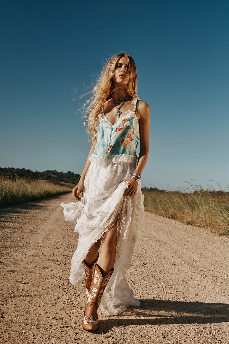 Blooming Day Silk + Lace Camisole