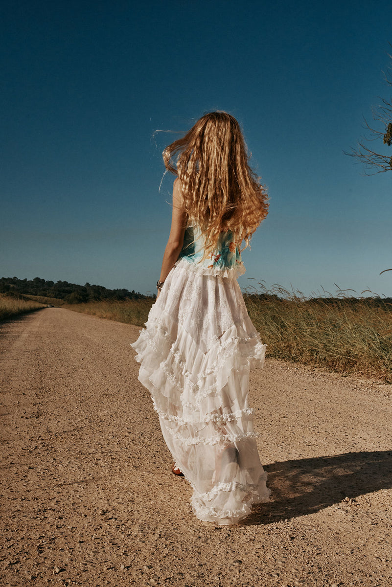 Blooming Day Silk + Lace Camisole