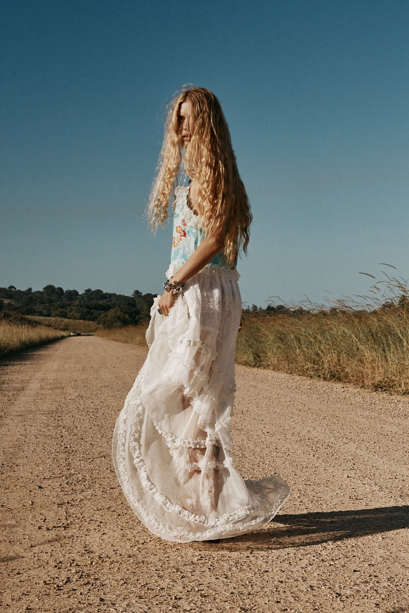 Blooming Day Silk + Lace Camisole