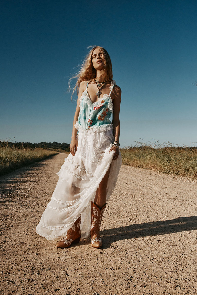 Blooming Day Silk + Lace Camisole