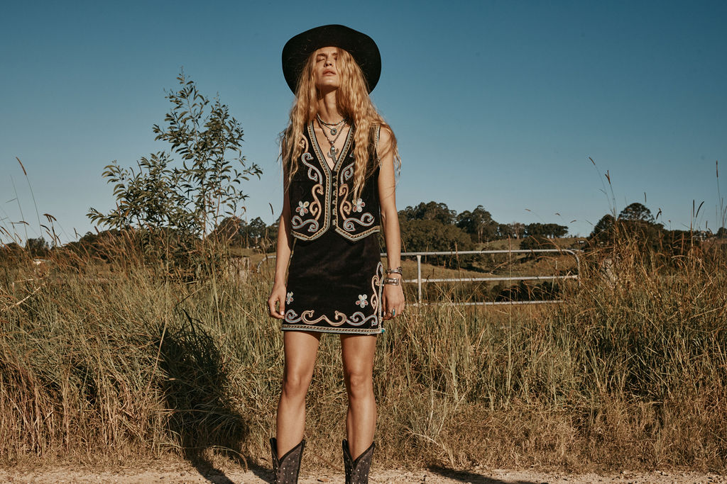 Ladies of the Canyon Embroidered Skirt