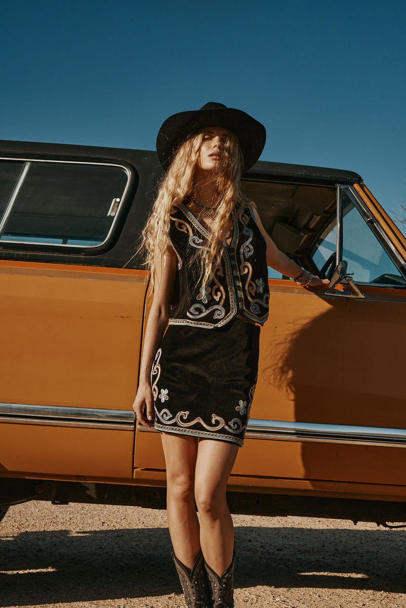 Ladies of the Canyon Embroidered Vest