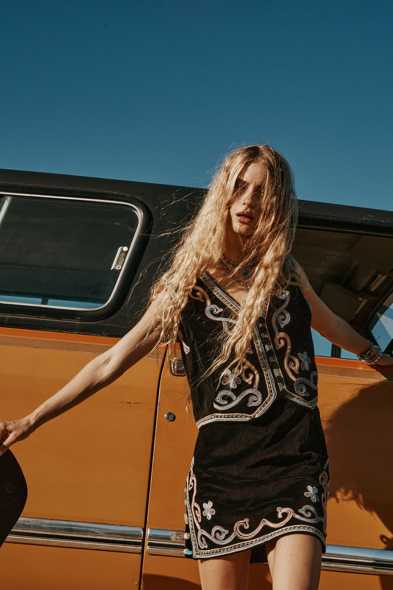 Ladies of the Canyon Embroidered Skirt