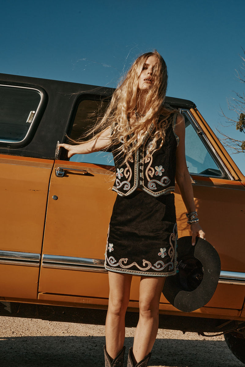 Ladies of the Canyon Embroidered Skirt