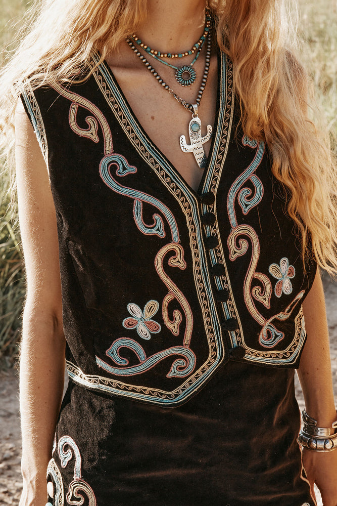 Ladies of the Canyon Embroidered Vest