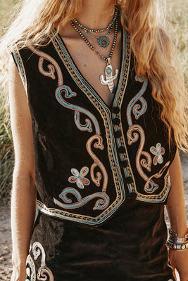 Ladies of the Canyon Embroidered Vest
