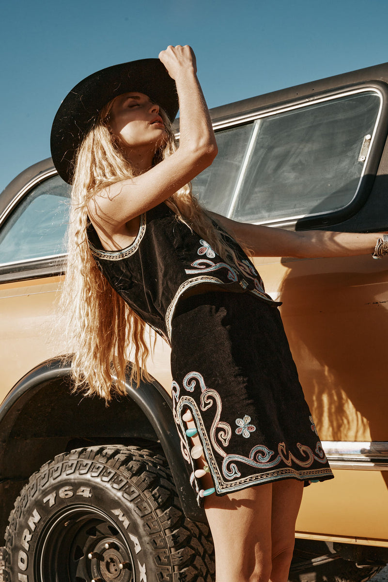 Ladies of the Canyon Embroidered Vest