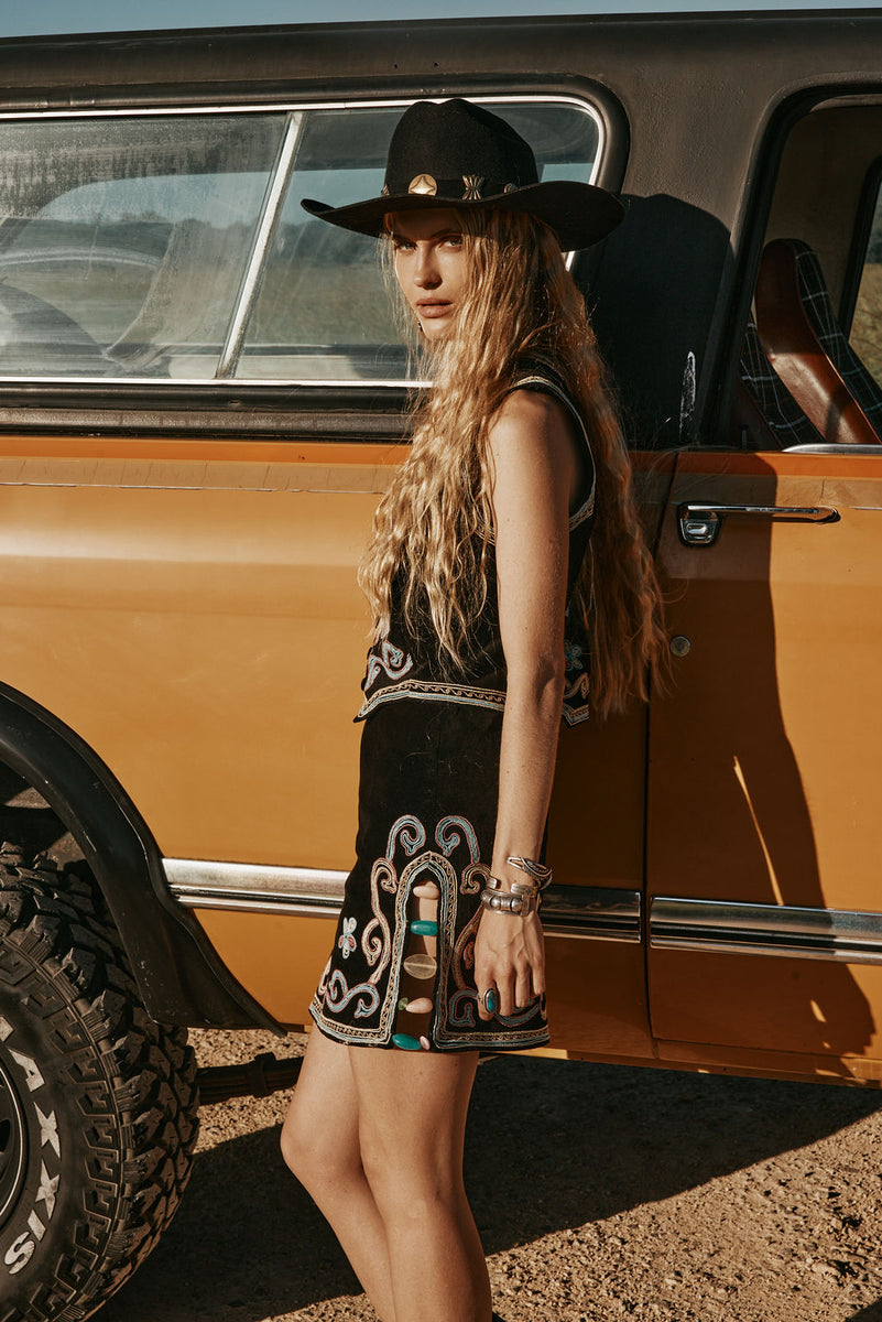 Ladies of the Canyon Embroidered Skirt