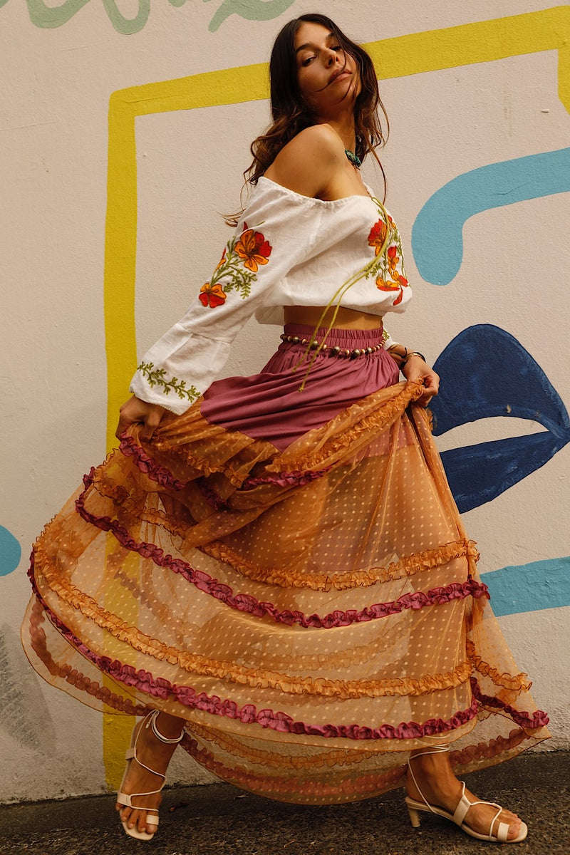 Sunshine Tulle Skirt - Orchid