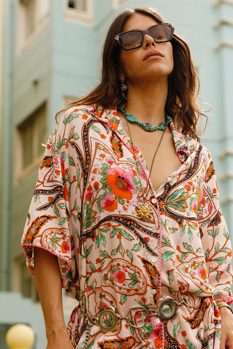 Both Sides Now Silk Satin Super Oversized Shirt